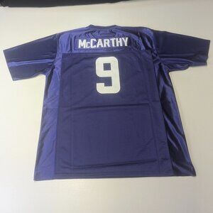NWOT Vikings J.J. McCarthy #9 Jersey Size XL Purple and White Mesh